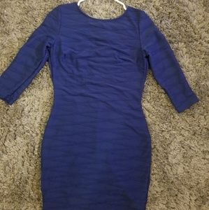 Open back royal blue dress. Size L